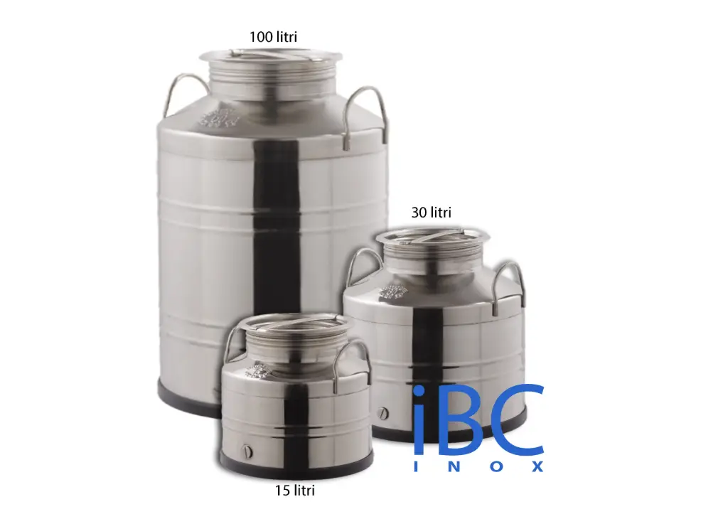 Stainless steel drum with handles, from 10 to 100 liters (15)